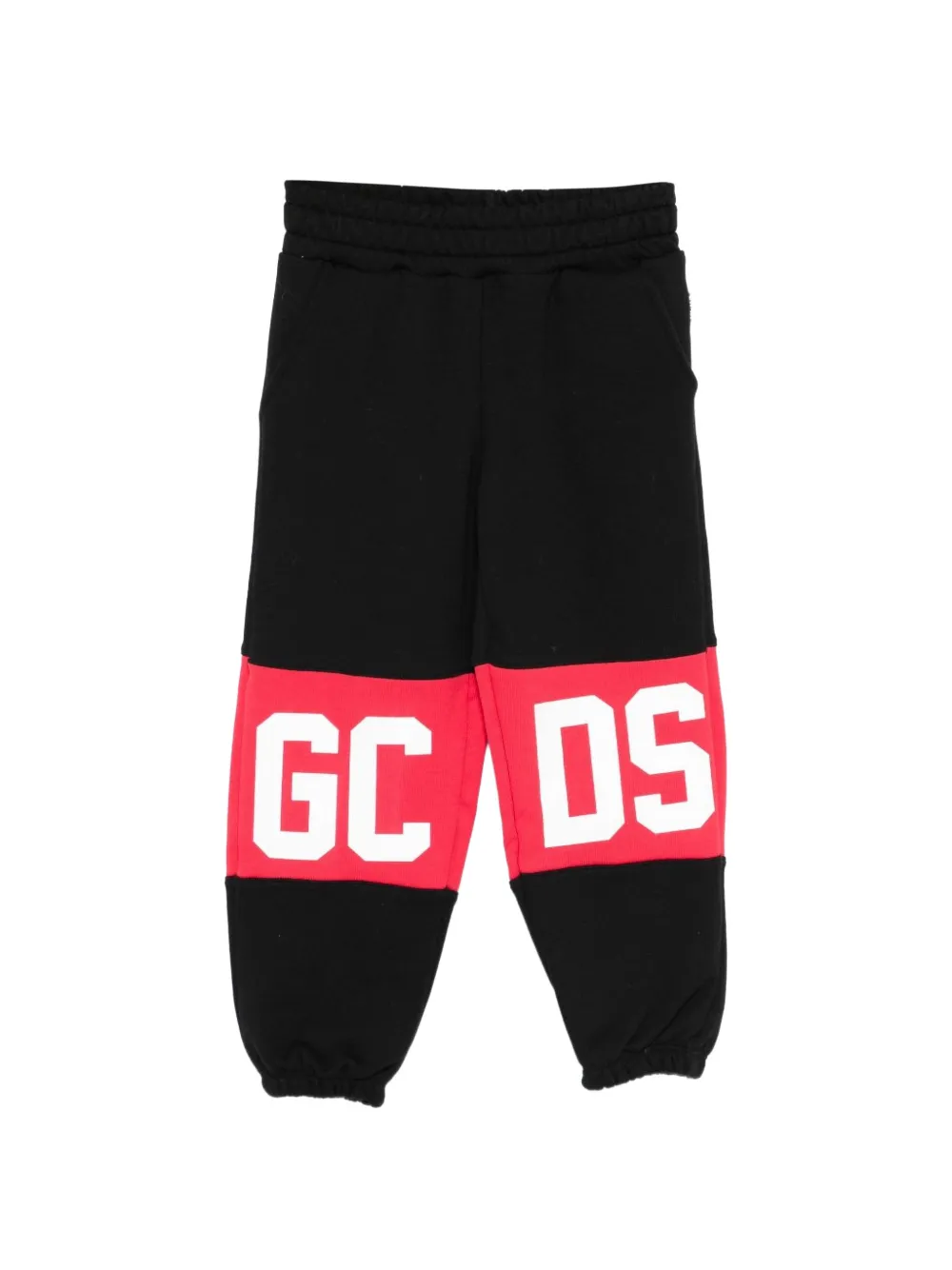 Gcds Kids logo-print colour-block track pants - Nero