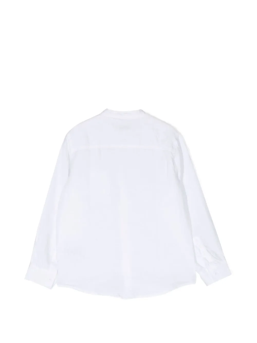 Il Gufo Shirt met opgestikte zak en bandkraag Wit