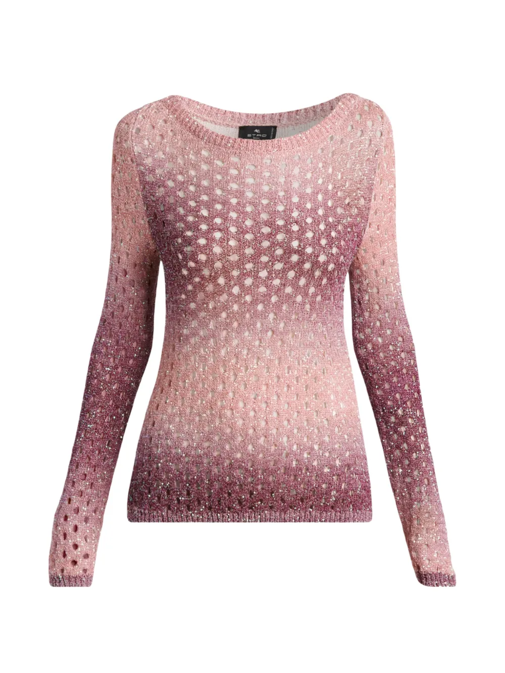 ETRO gradient open-knit sweater - Rosa