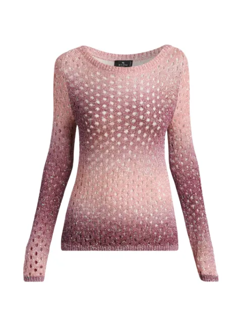 ETRO gradient open-knit sweater