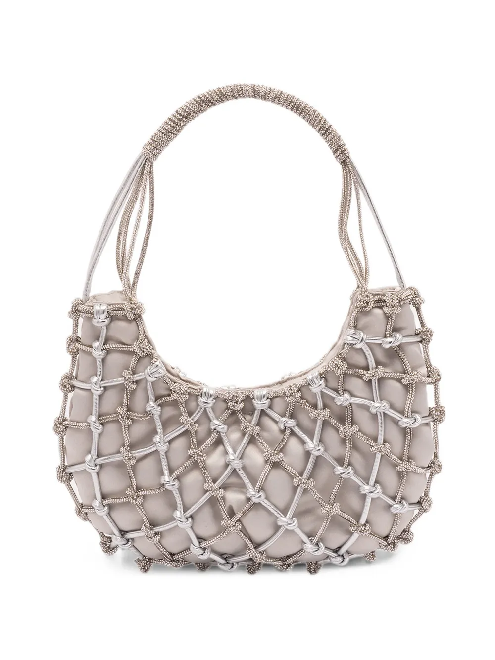 Rosantica crystal-embellished caged shoulder bag - Grigio