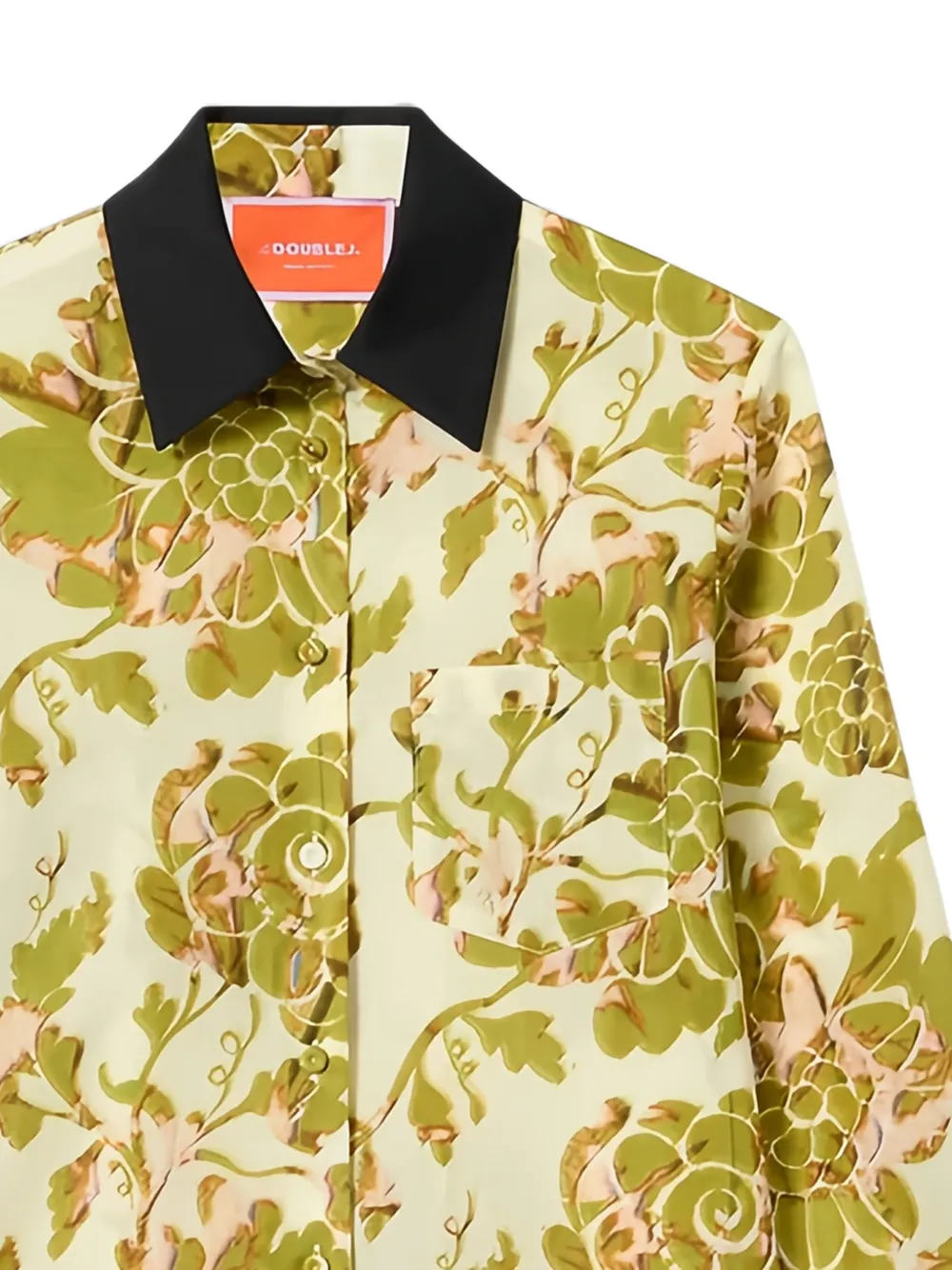 La DoubleJ Blouse met bloemenprint Beige