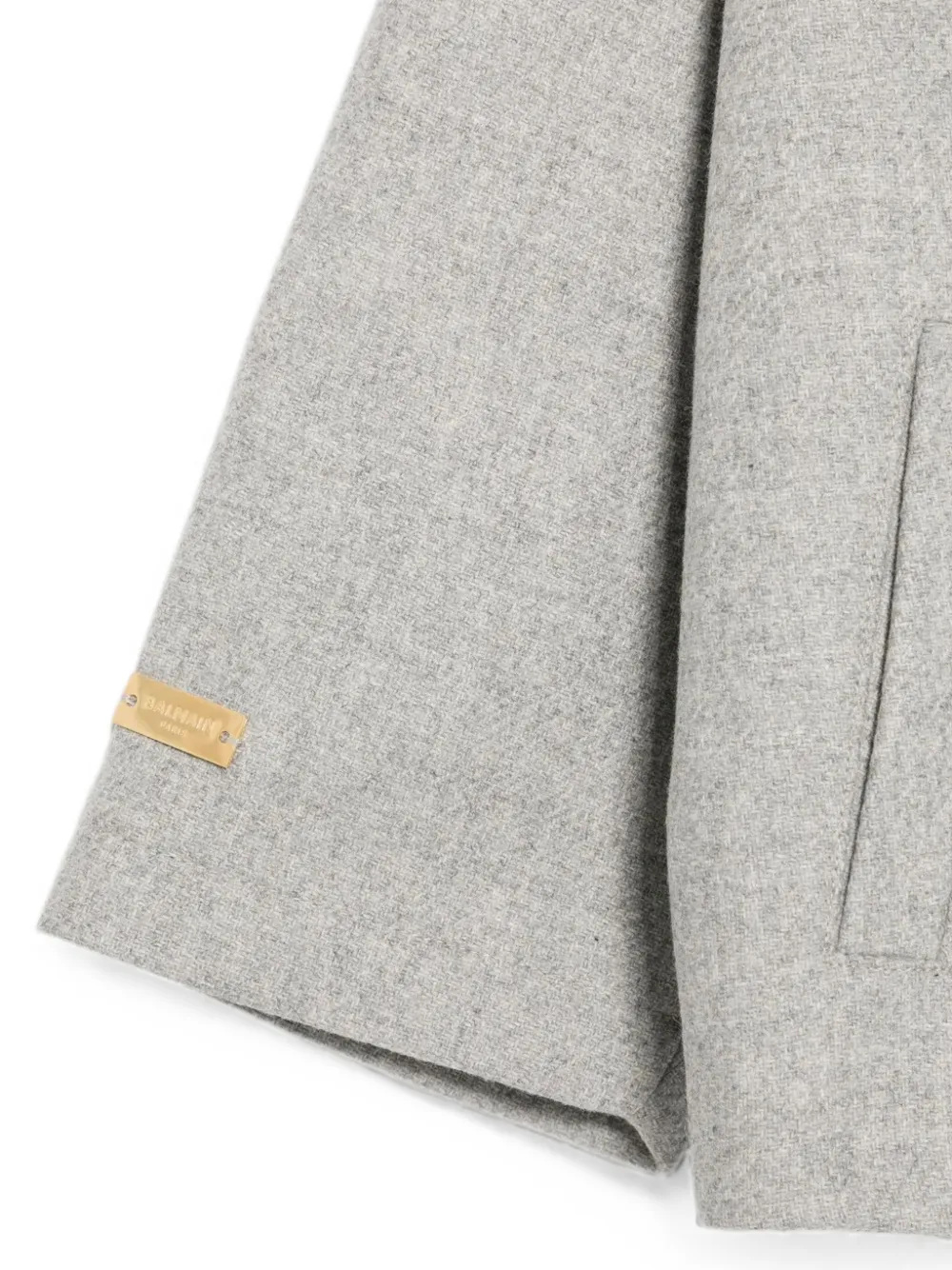 Balmain Kids Blazer met dubbele rij knopen Grijs