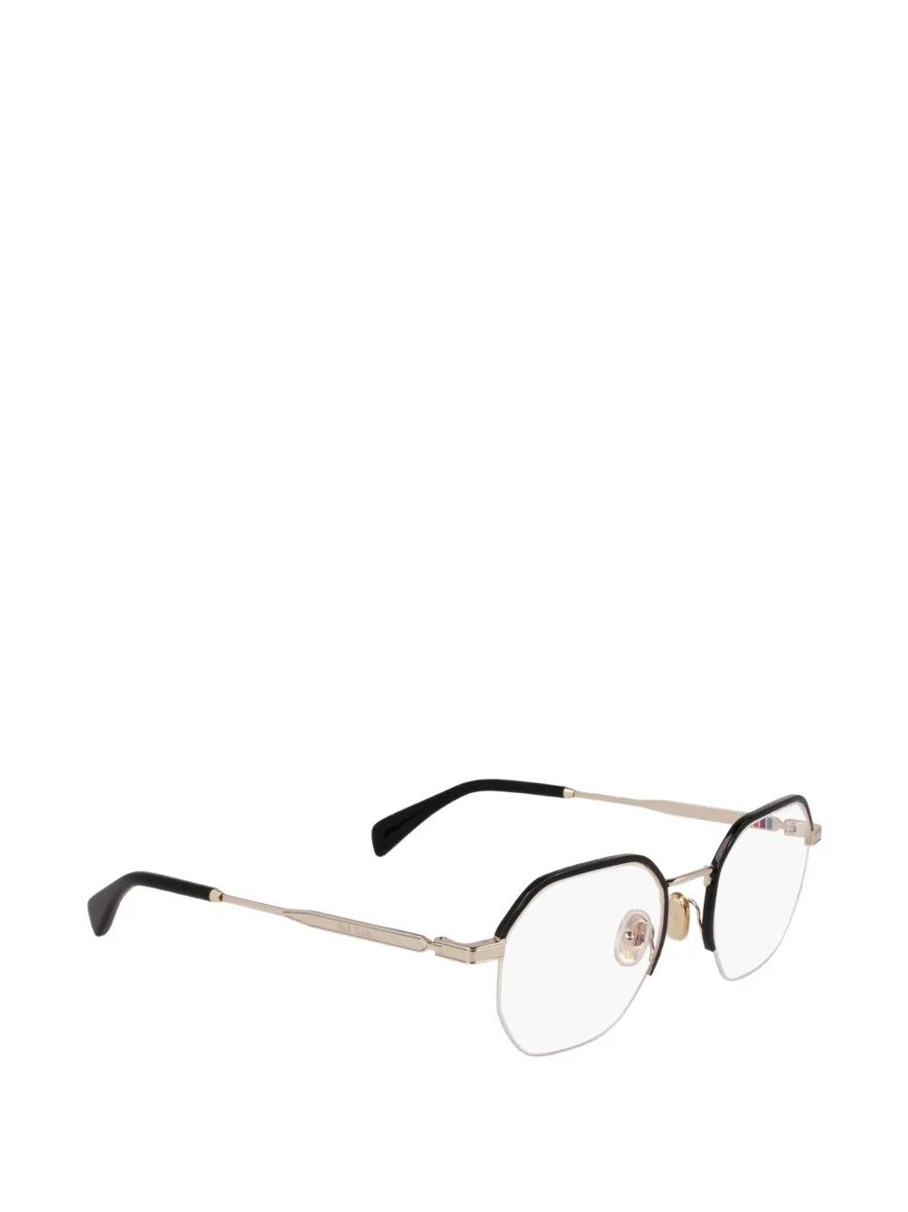 Paul Smith Lovell bril met geometrisch montuur Zwart