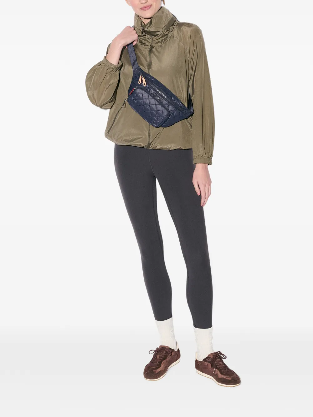 Mz Wallace Kleine Metro gewatteerde heuptas Blauw