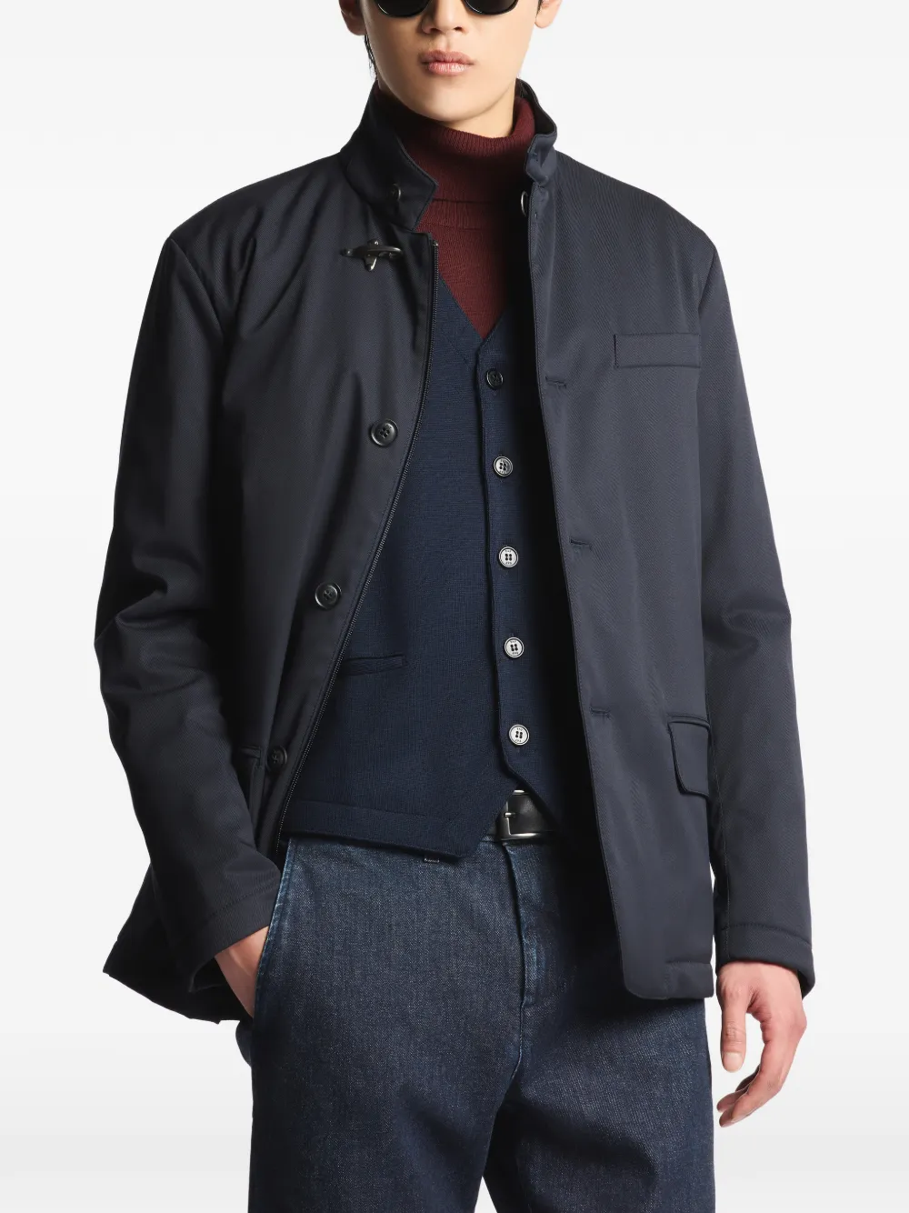 Fay Jack met trechterhals en haaksluiting Blauw