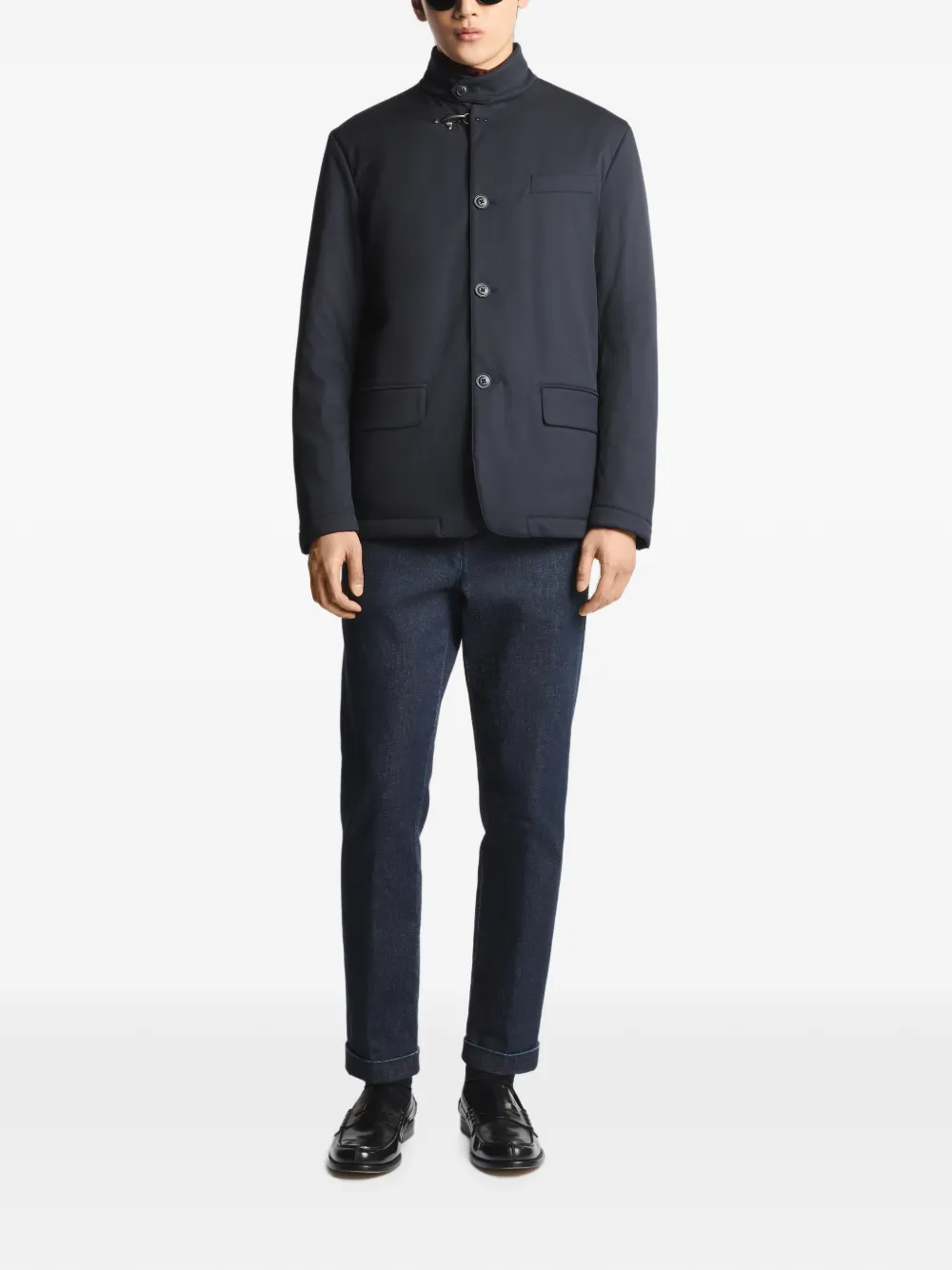 Fay Jack met trechterhals en haaksluiting Blauw