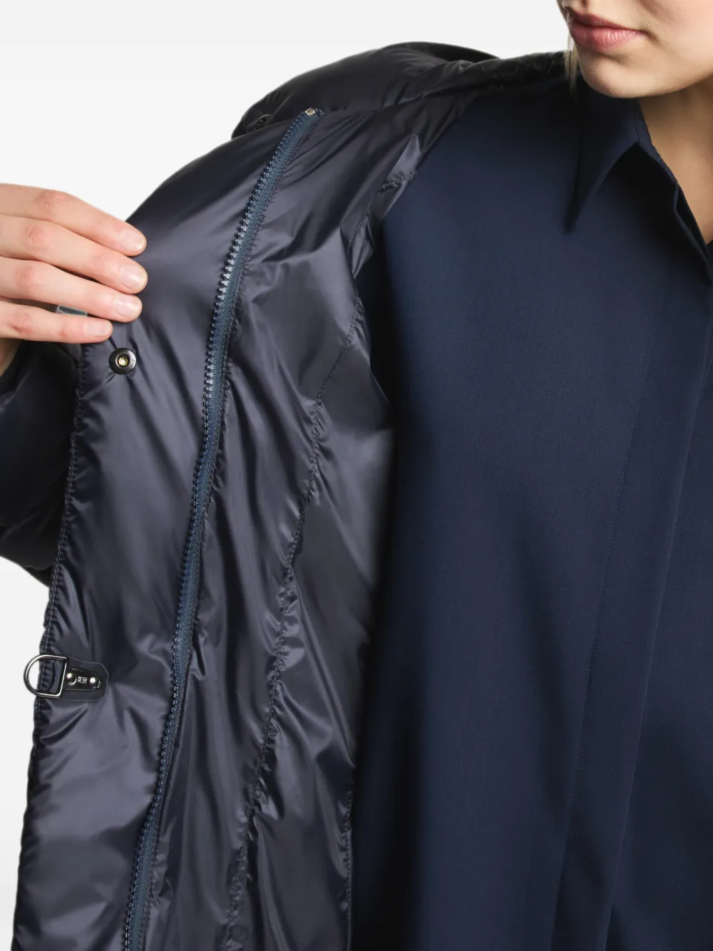 Fay Gewatteerd jack met argyle-patroon Blauw