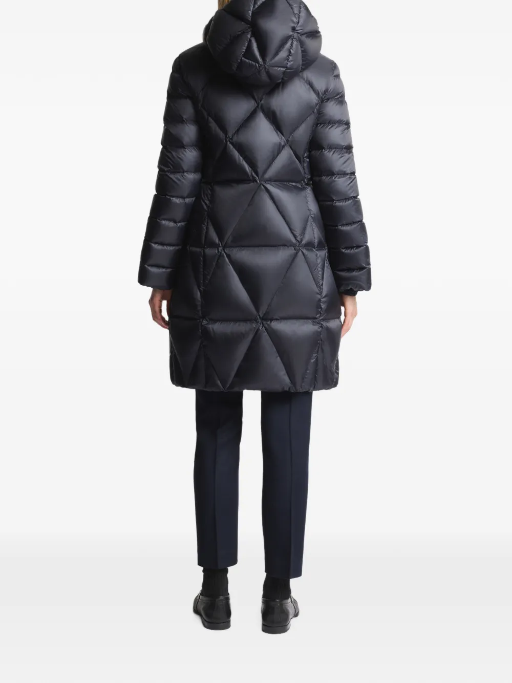 Fay Gewatteerd jack met argyle-patroon Blauw