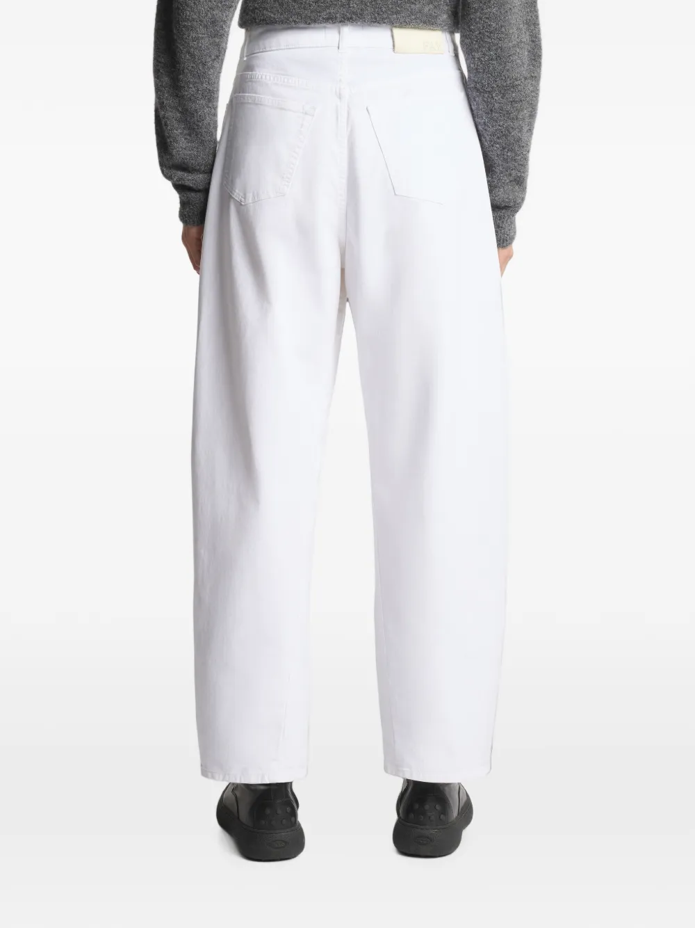 Fay Baggy broek met vijf zakken Wit