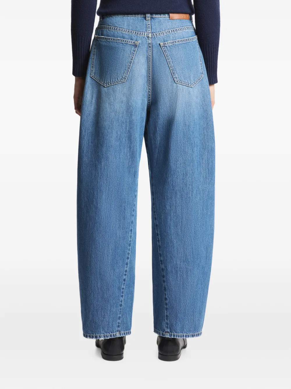 Fay Baggy jeans met vijf zakken Blauw