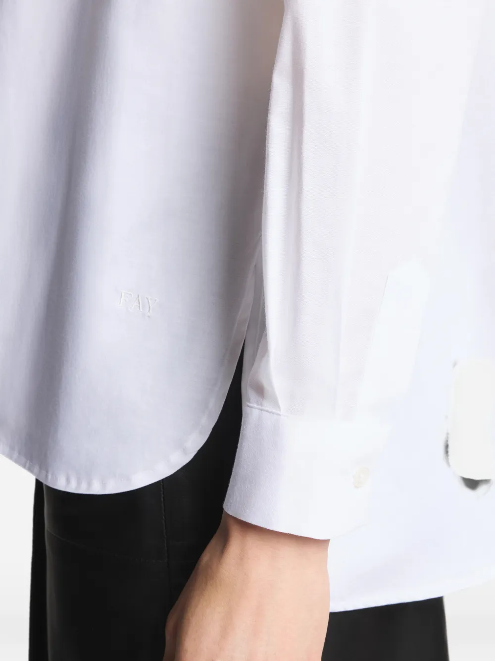 Fay Oversized overhemd Wit