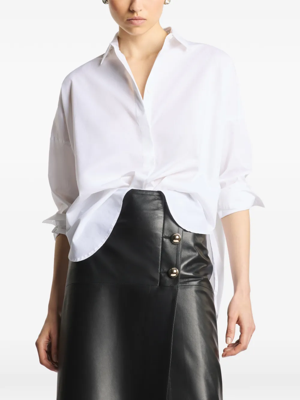 Fay Oversized overhemd Wit