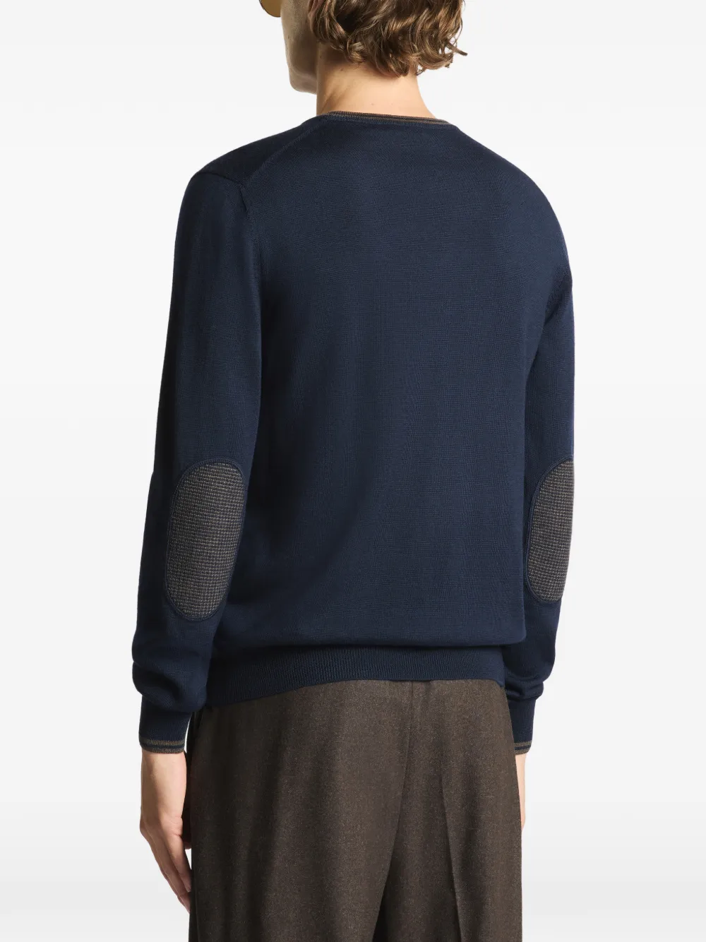 Fay Trui met ronde hals Blauw