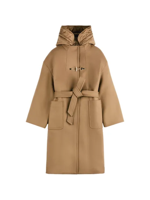 Fay toggle-fastening belted coat