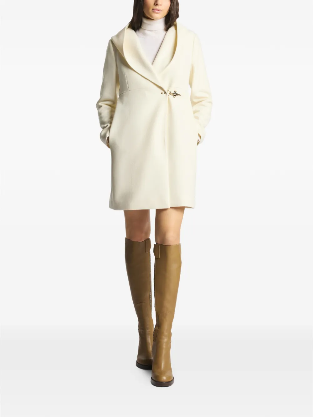 Fay Gancio jas met capuchon Beige