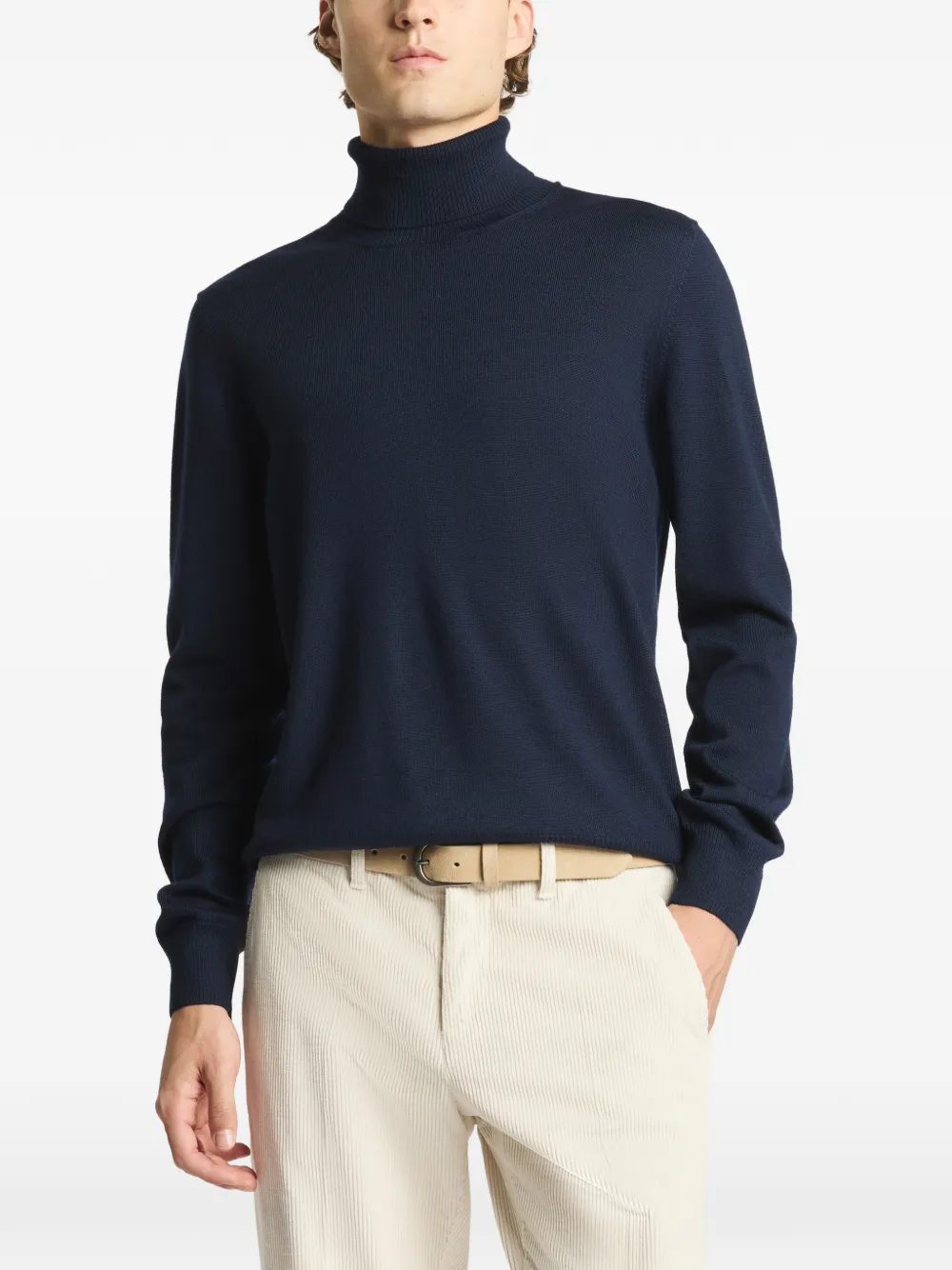 Fay Coltrui met geribbelde zoom Blauw