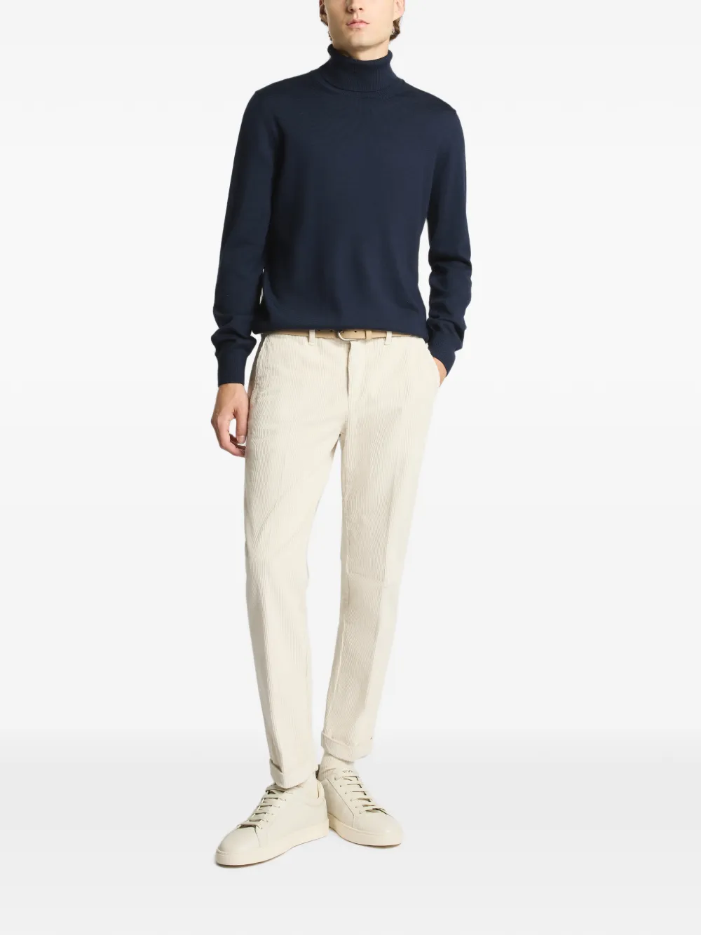 Fay Coltrui met geribbelde zoom Blauw