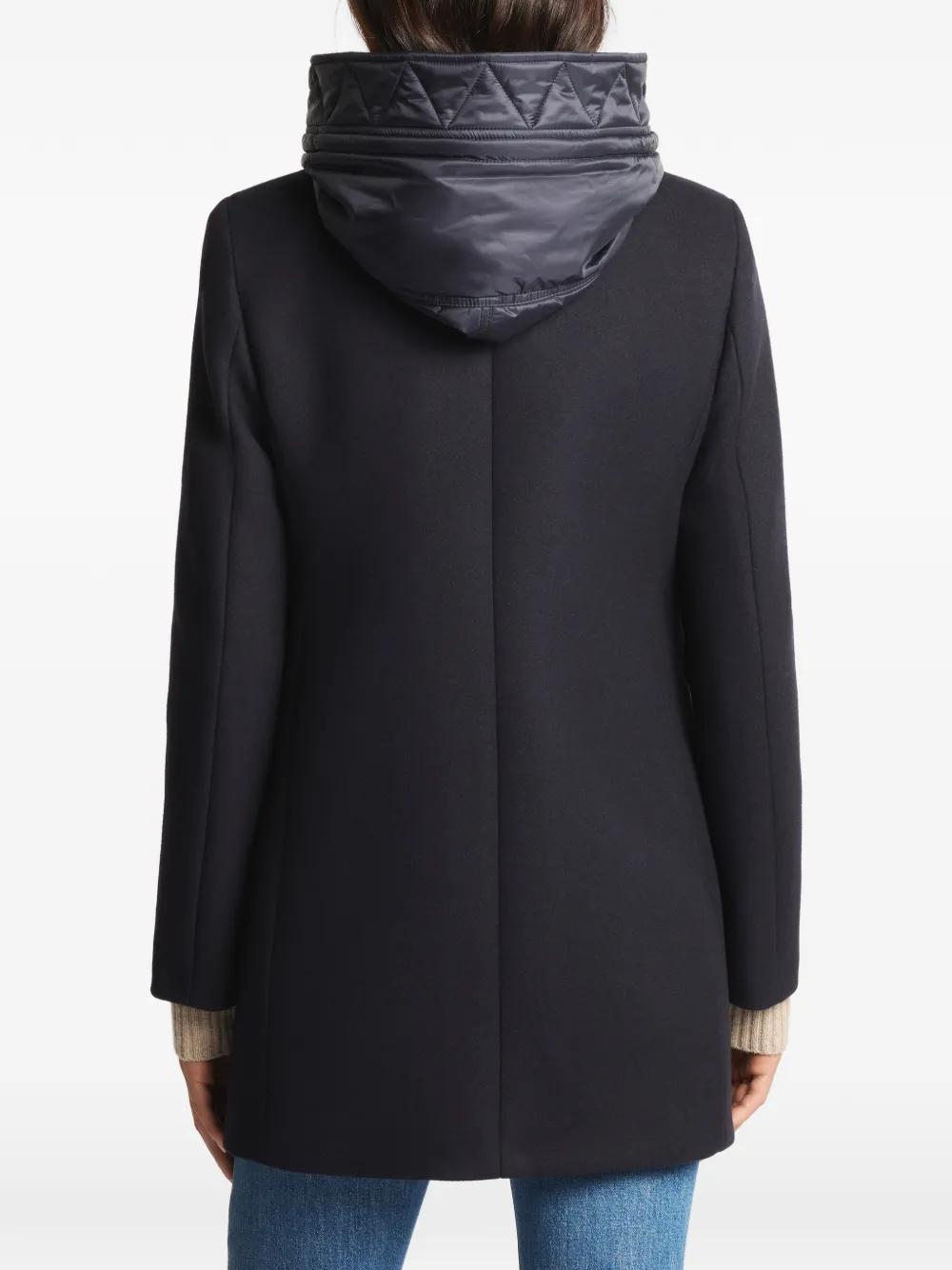 Fay toggle-fastening hooded coat Zwart