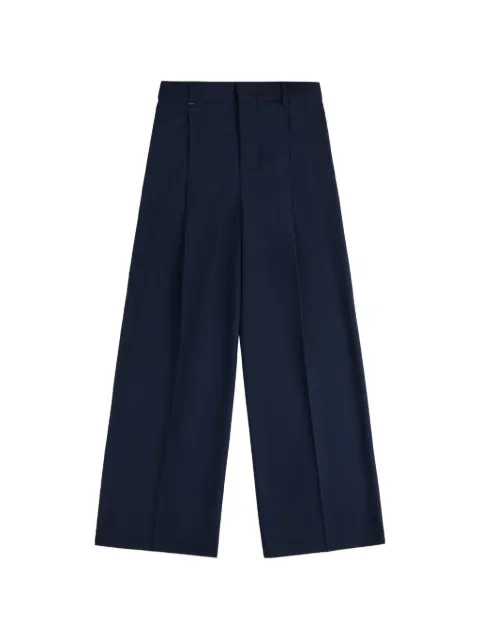 Fay pleated wide-leg trousers
