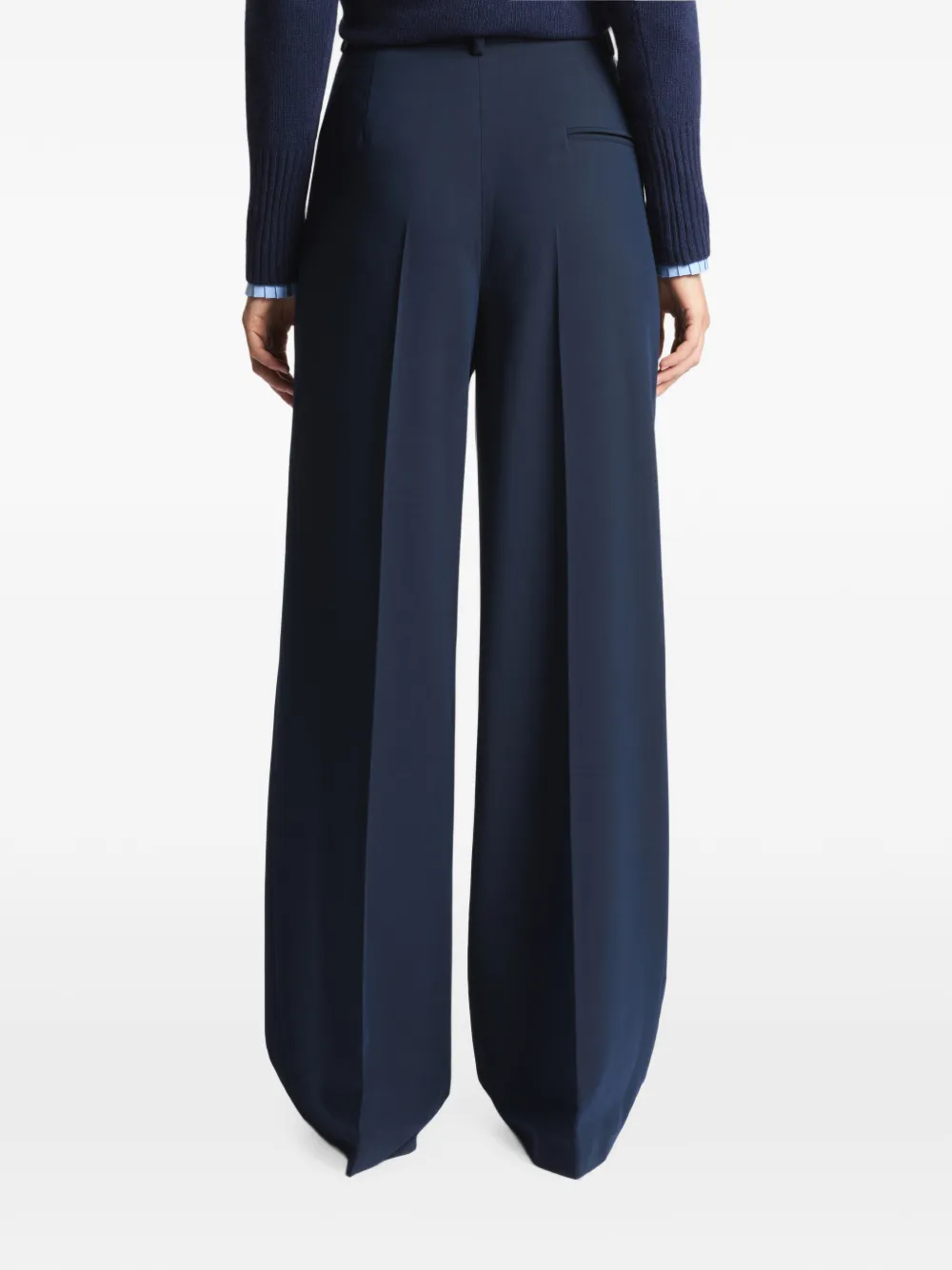 Fay Plooibroek met wijde pijpen Blauw
