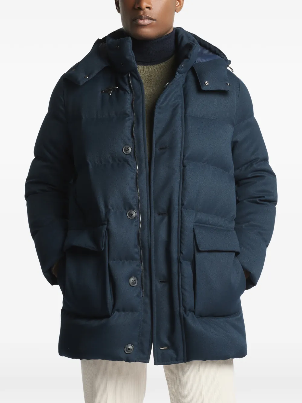 Fay Jas met capuchon Blauw