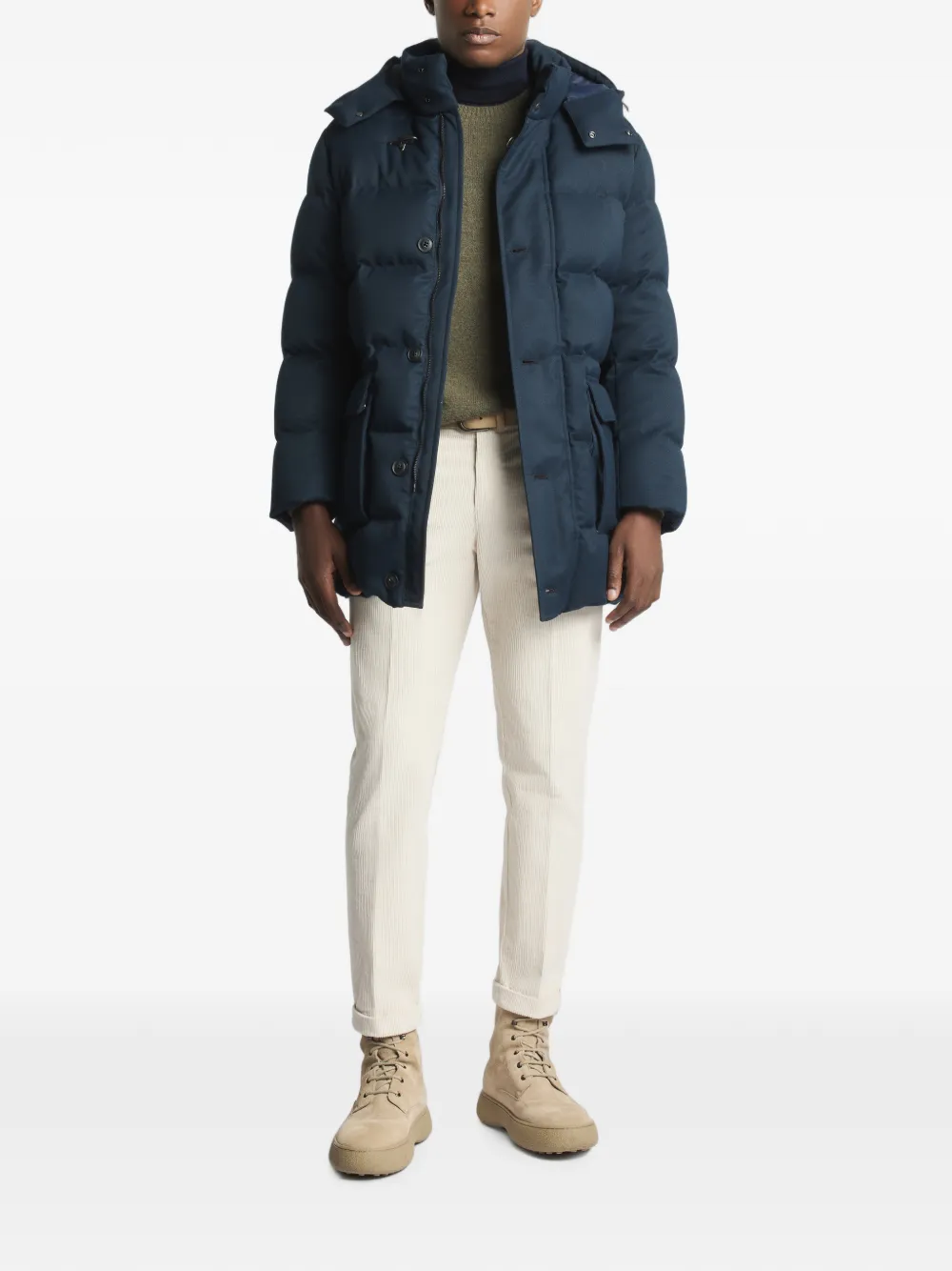 Fay Jas met capuchon Blauw