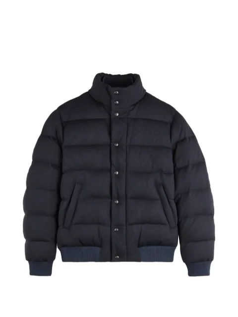 Fay padded jersey-front bomber jacket