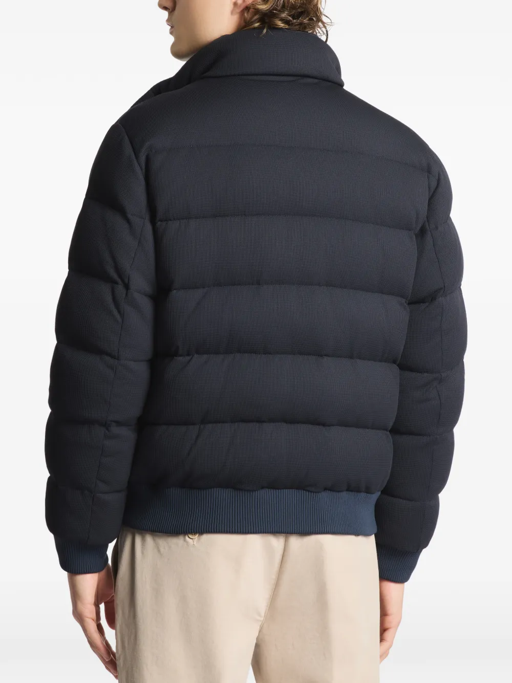 Fay Gewatteerd jersey bomberjack Blauw