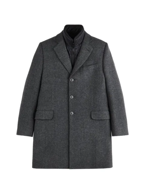 Fay herringbone-pattern Double Coat