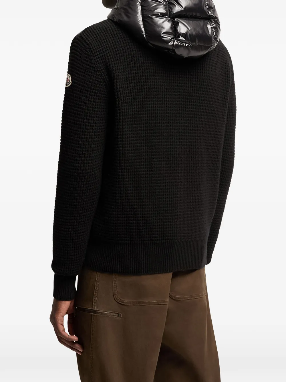 Moncler Gevoerd jack met capuchon Zwart