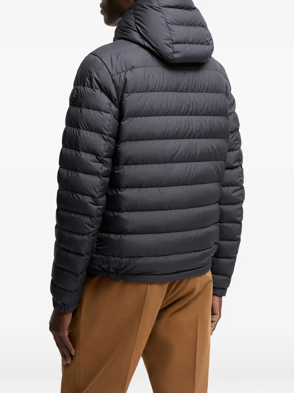 Moncler Solien donsjack met capuchon Grijs