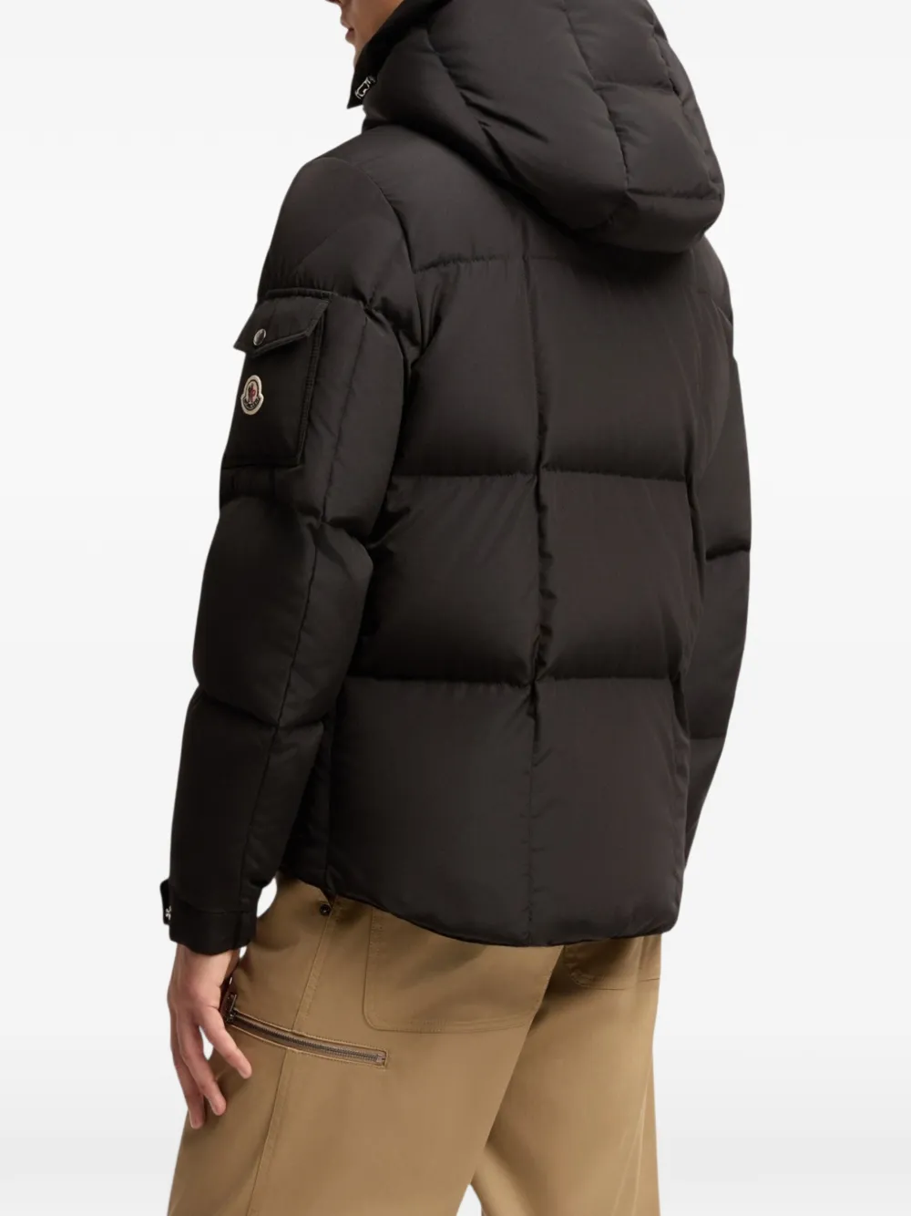 Moncler Dravenis gewatteerd jack met capuchon Zwart