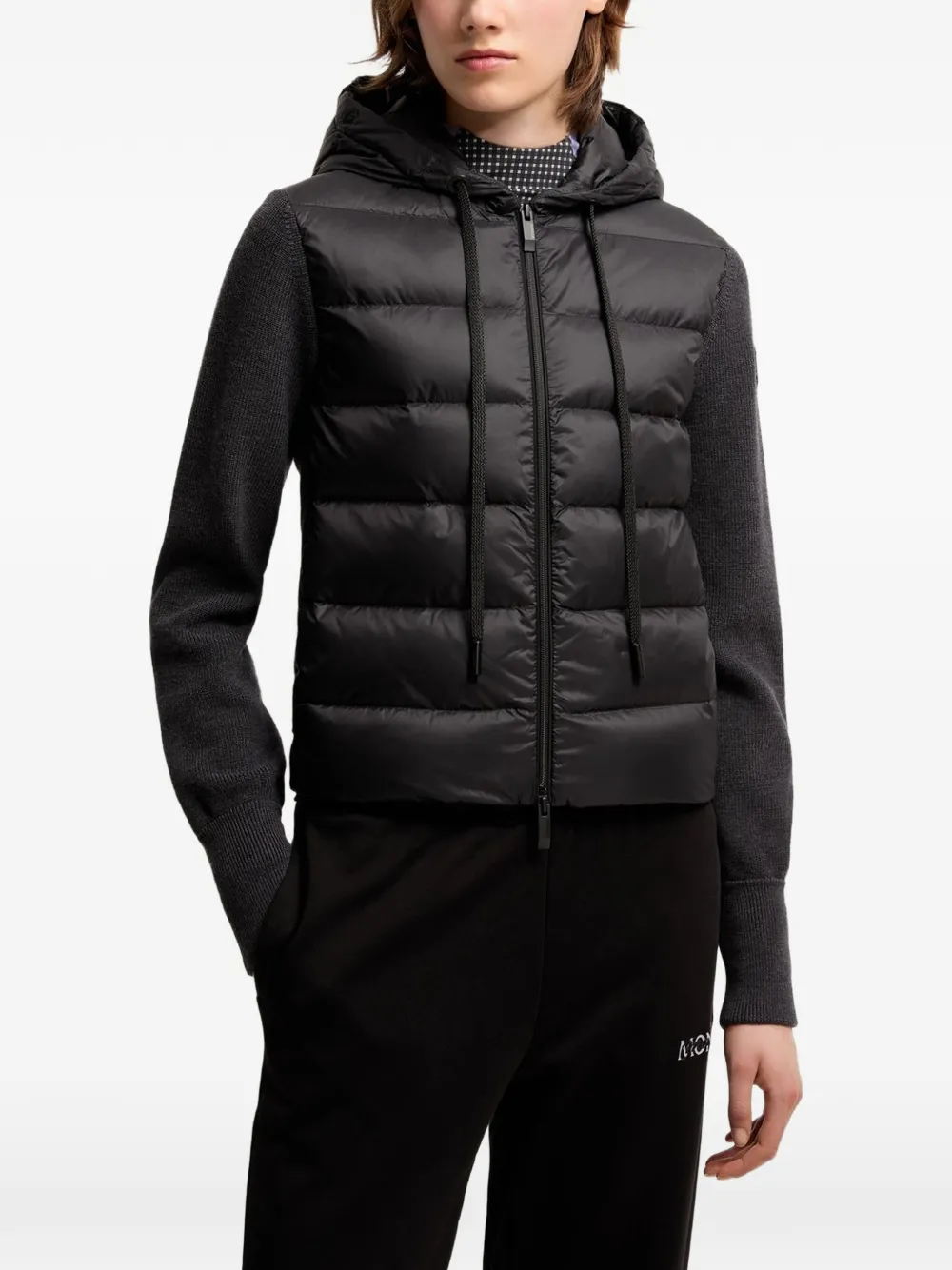 Moncler Vest met capuchon Grijs