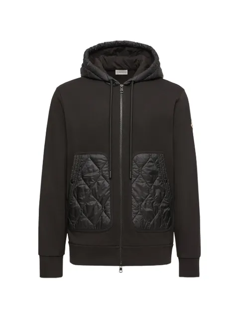 Moncler Kapuzenjacke mit gestepptem Einsatz