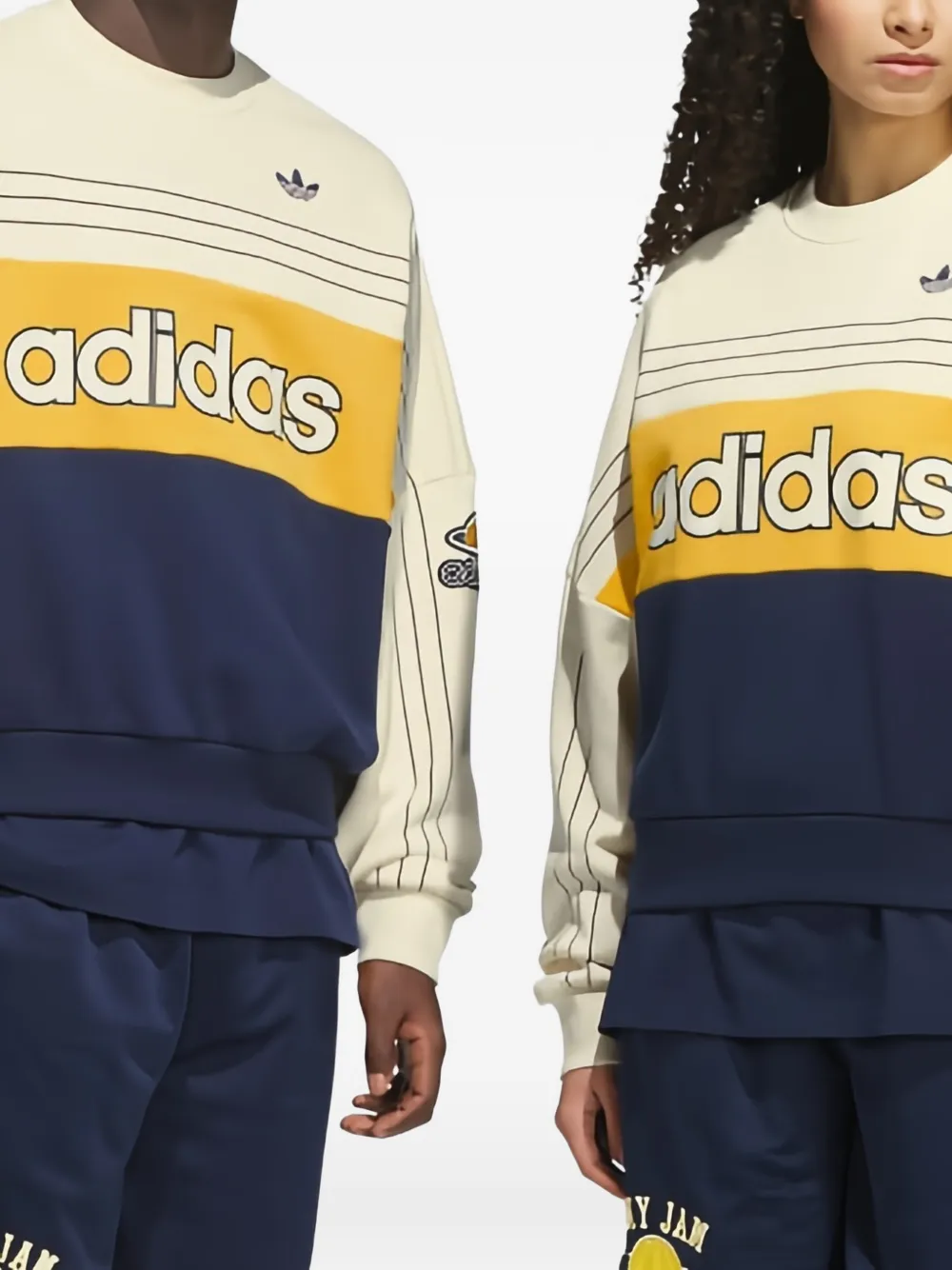 adidas Originals sweater met ronde hals Beige