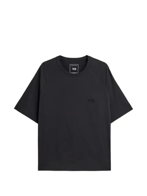 Y-3 로고 프린트 래글런 소매 티셔츠