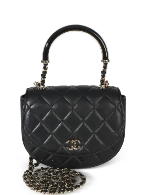CHANEL Pre-Owned sac porté épaule matelassé et logo CC Half Moon (2021-2025)