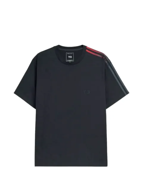 Y-3 gradient-stripe logo-print T-shirt