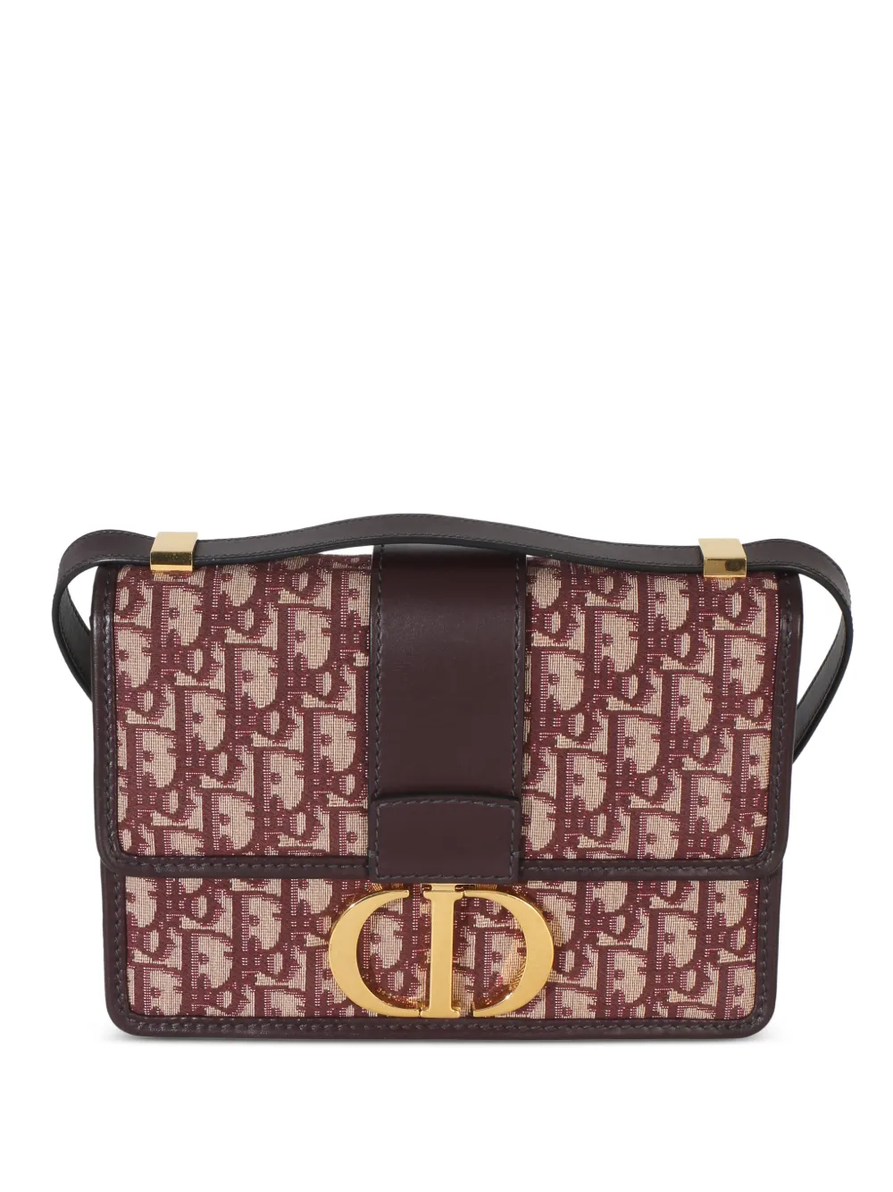 Christian Dior Pre-Owned 2019 30 Montaigne Oblique flap bag - Red