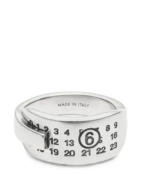 MM6 Maison Margiela numeric-logo wrap-around ring