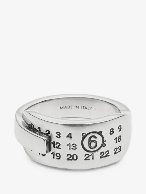 MM6 Maison Margiela numeric-logo wrap-around ring