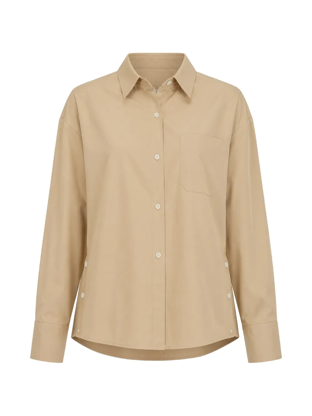 Arlo Mott Watts side-button shirt - Neutrals