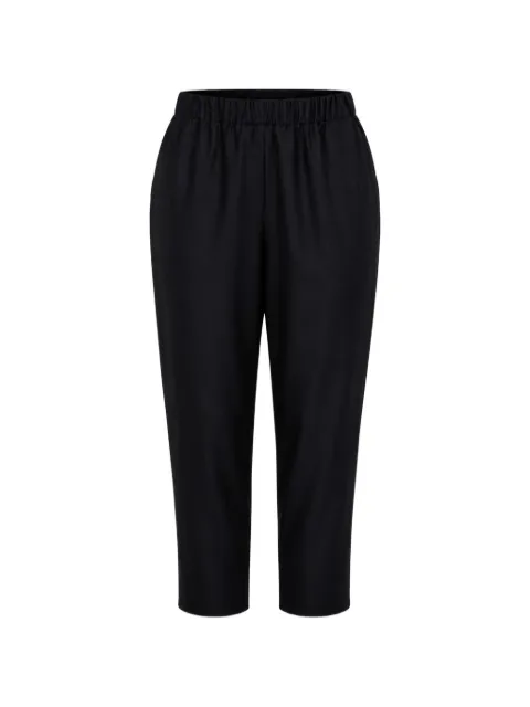 Dusan elasticated-waist carrot trousers