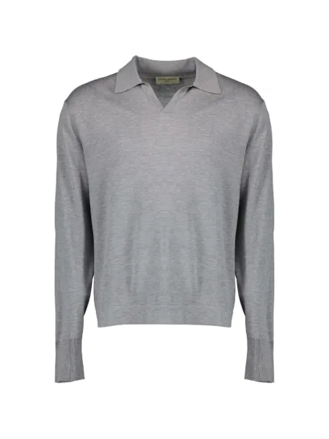 Officine Generale polo-collar knitted T-shirt