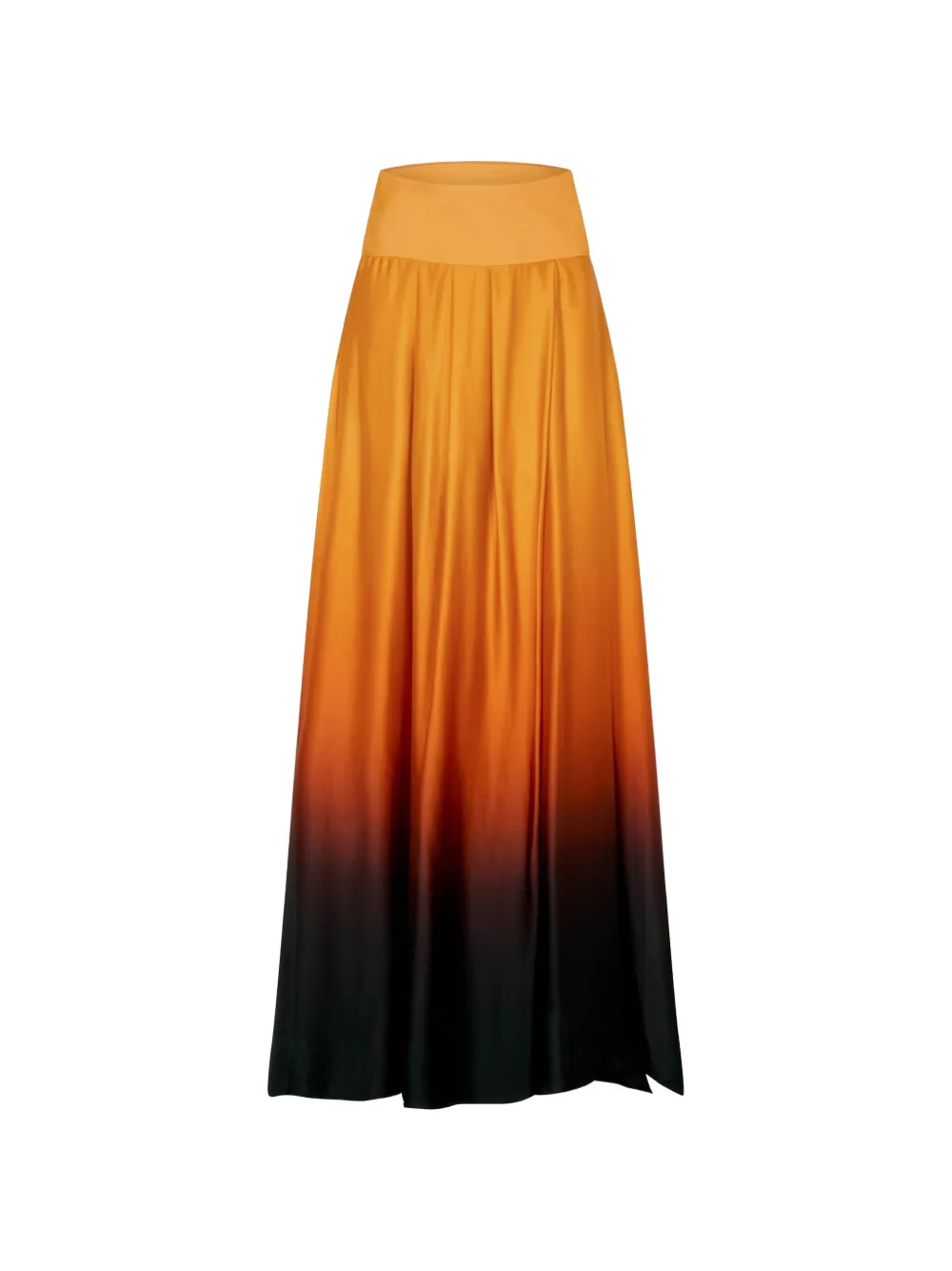 OUD PARIS Calypso ombré-effect maxi skirt - Arancione
