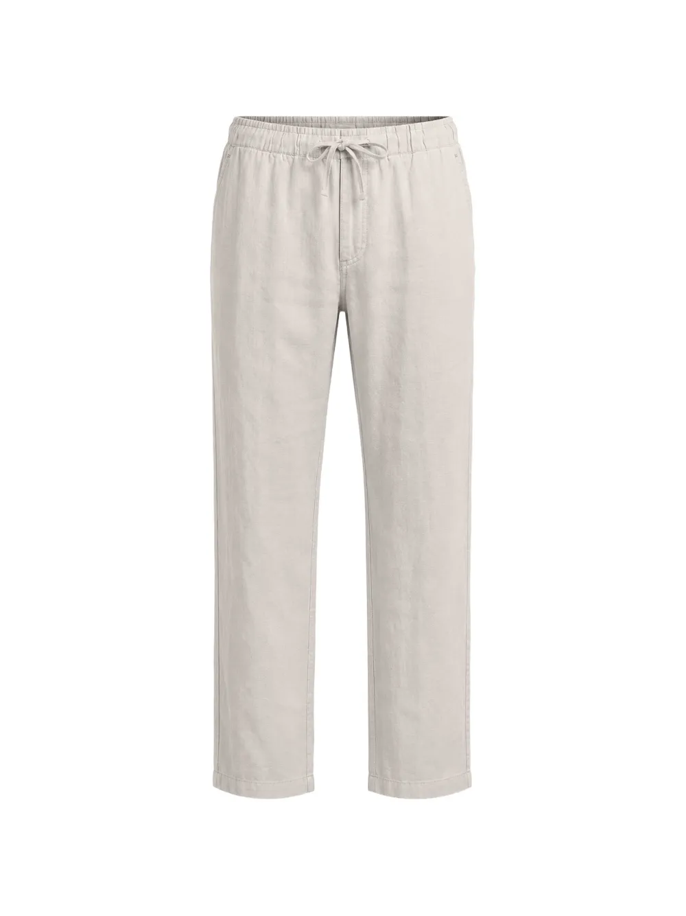 Hartford Drawstring Straight Trousers In Neutral