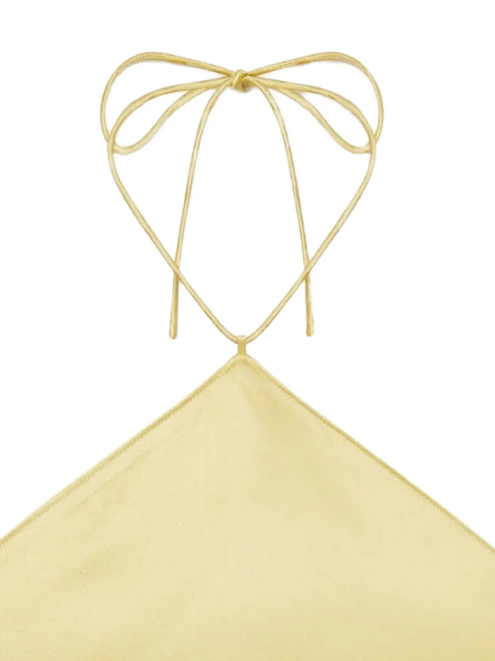 Éterne Freya Halterneck Top in Yellow, view 2