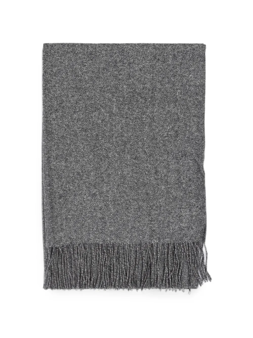 GOIA fringed marl scarf - Grigio