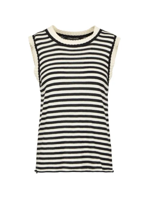 Hannes Roether striped-knit tank top